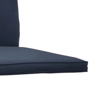 Dunkelblaue Beautissu Hollywoodschaukelauflage, 180x50cm. Bequemes Sitz- und Rückenpolster mit Reißverschluss.