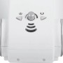 Detailansicht: Bedienelemente des weißen, rotorlosen OBI Bodenventilators.