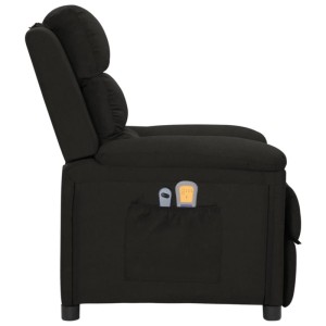 vidaXL Massagesessel Elektrisch Schwarz Stoff 3098977
