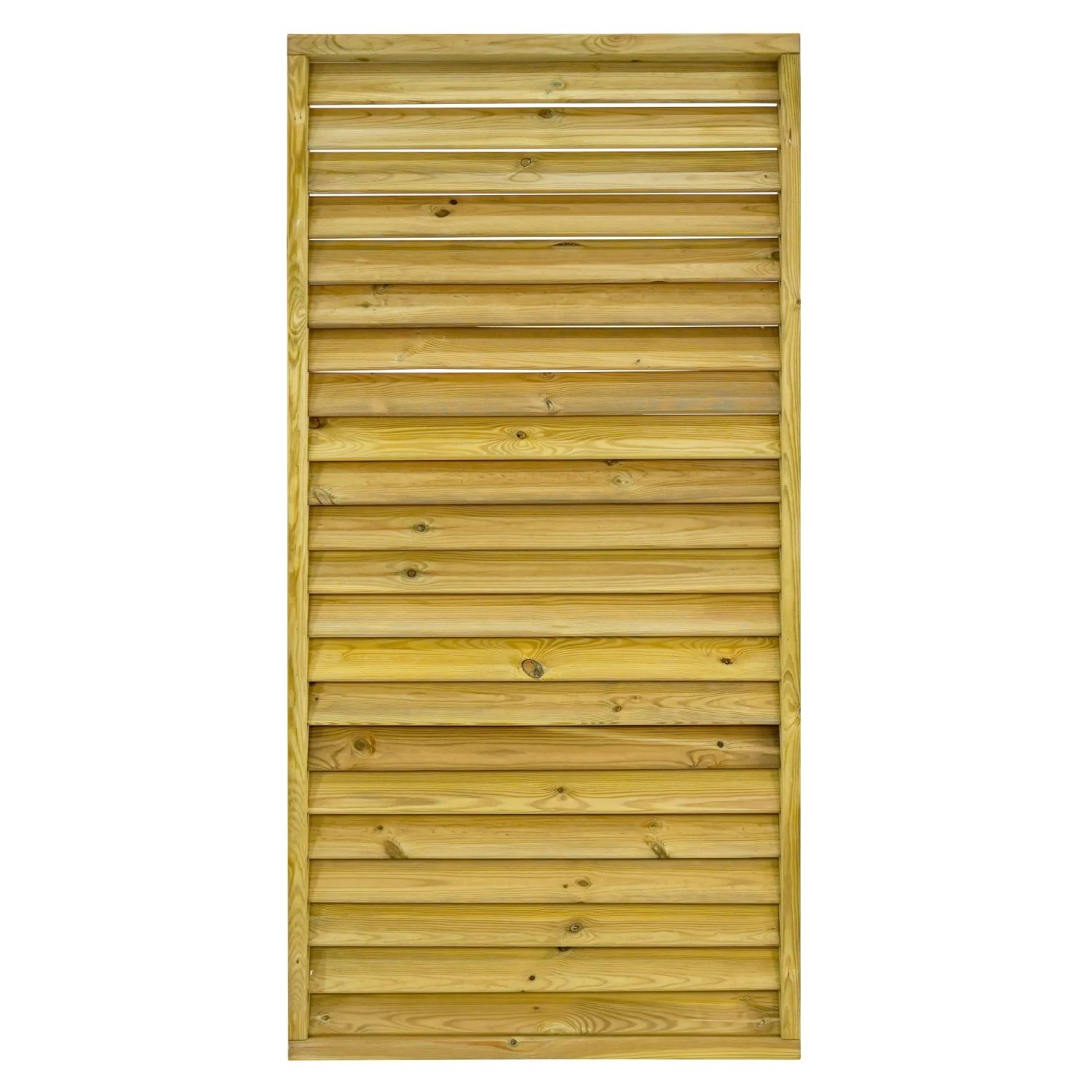 GartenLand Jalousie Rahmenzaun LINZ 90x180 cm Holzzaun Fichte PEFC KDI Grün