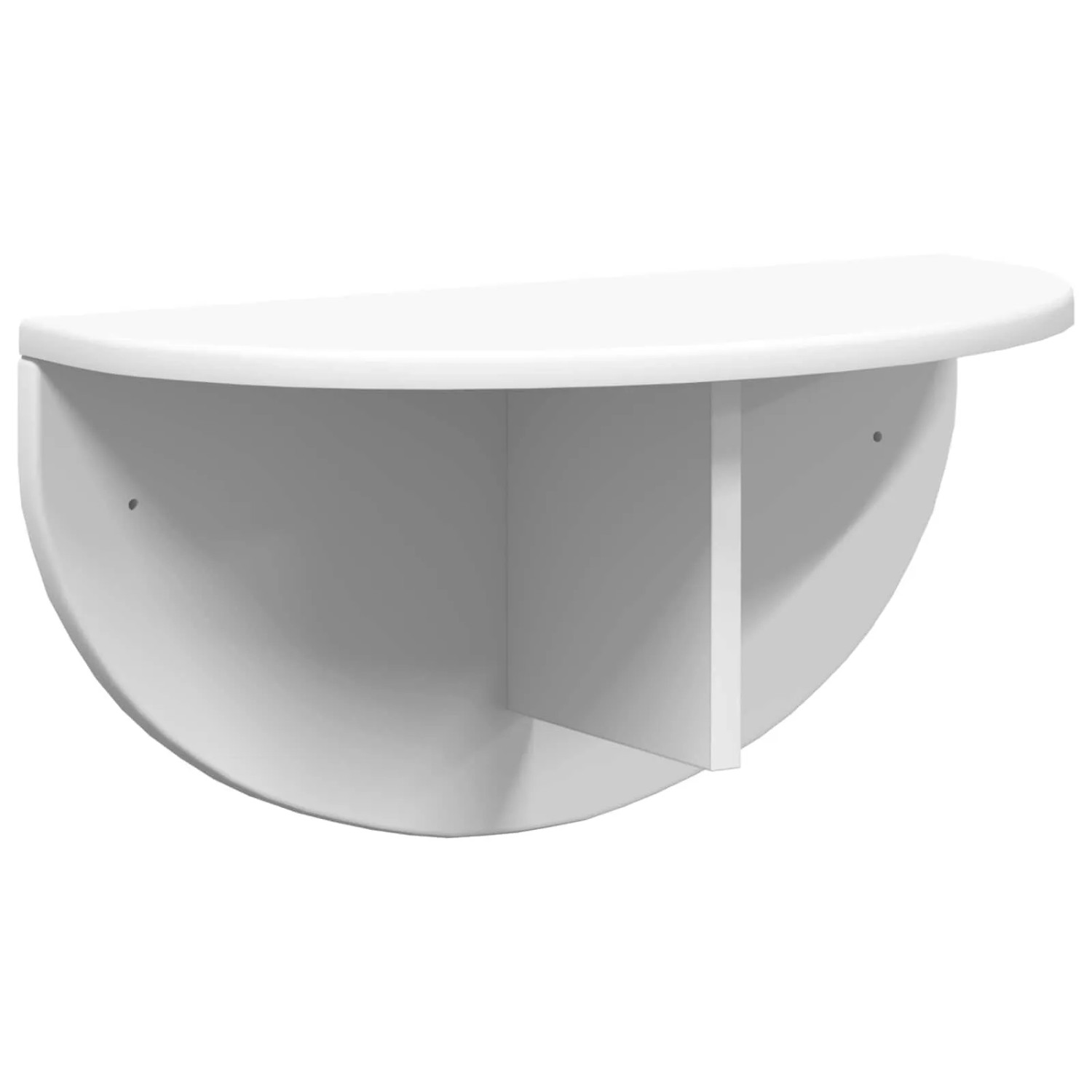 vidaXL Wandregal Wandmontiert Weiß 48 x 24 x 24 cm Holzwerkstoff 891428