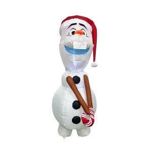 Disney Weihnachts-Deko Olaf Aufblasbar 120 cm Weiß
