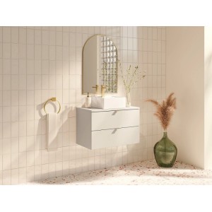 Vente-unique Einzelwaschtisch Lavena Beige 80 cm