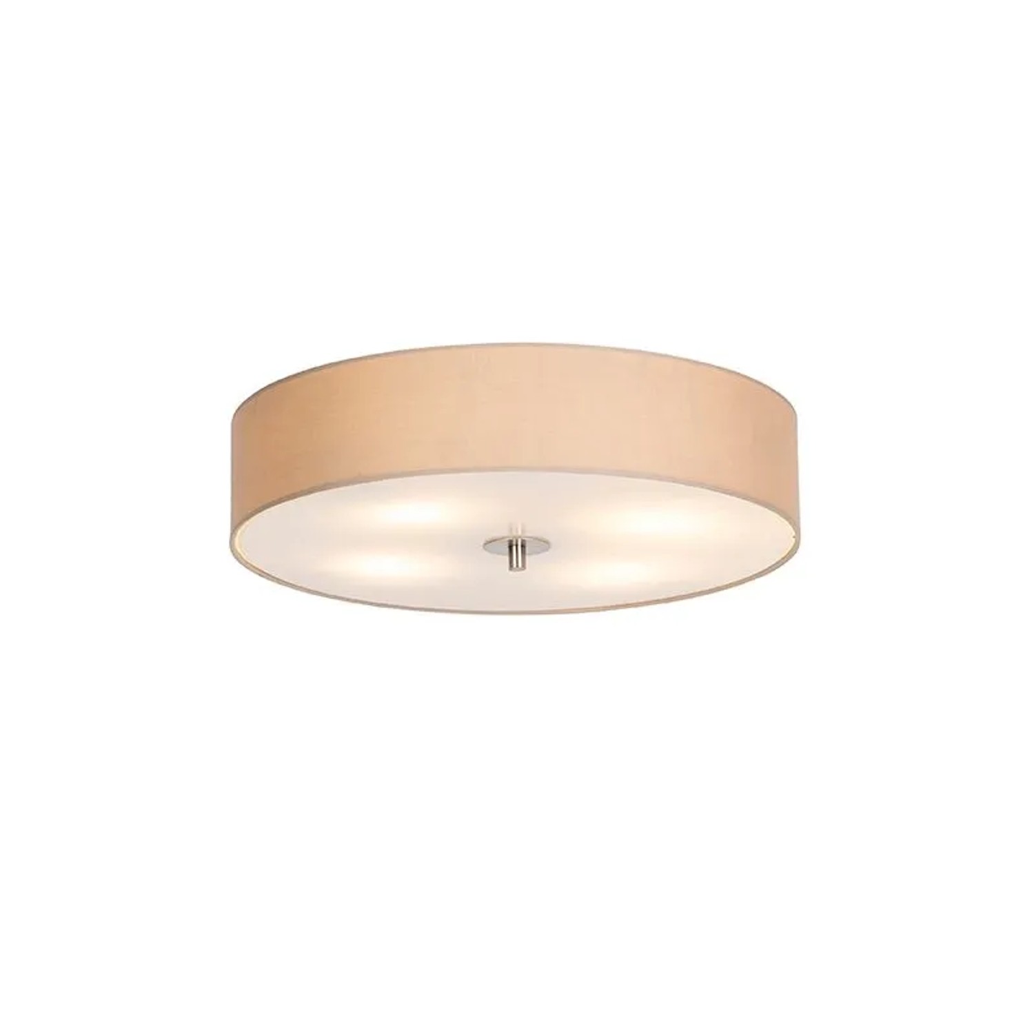 QAZQA Country Deckenleuchte Beige 50 cm Drum