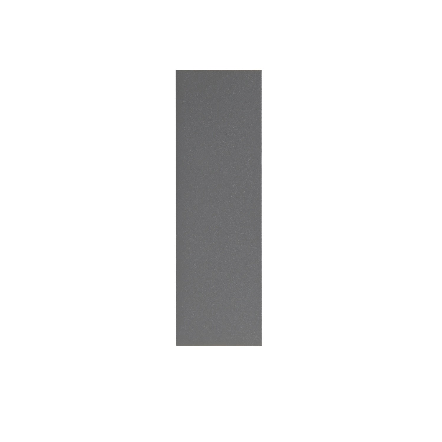 Graue LED-Wandleuchte Block von Paul Neuhaus, 16x8x5cm, für den Außenbereich.