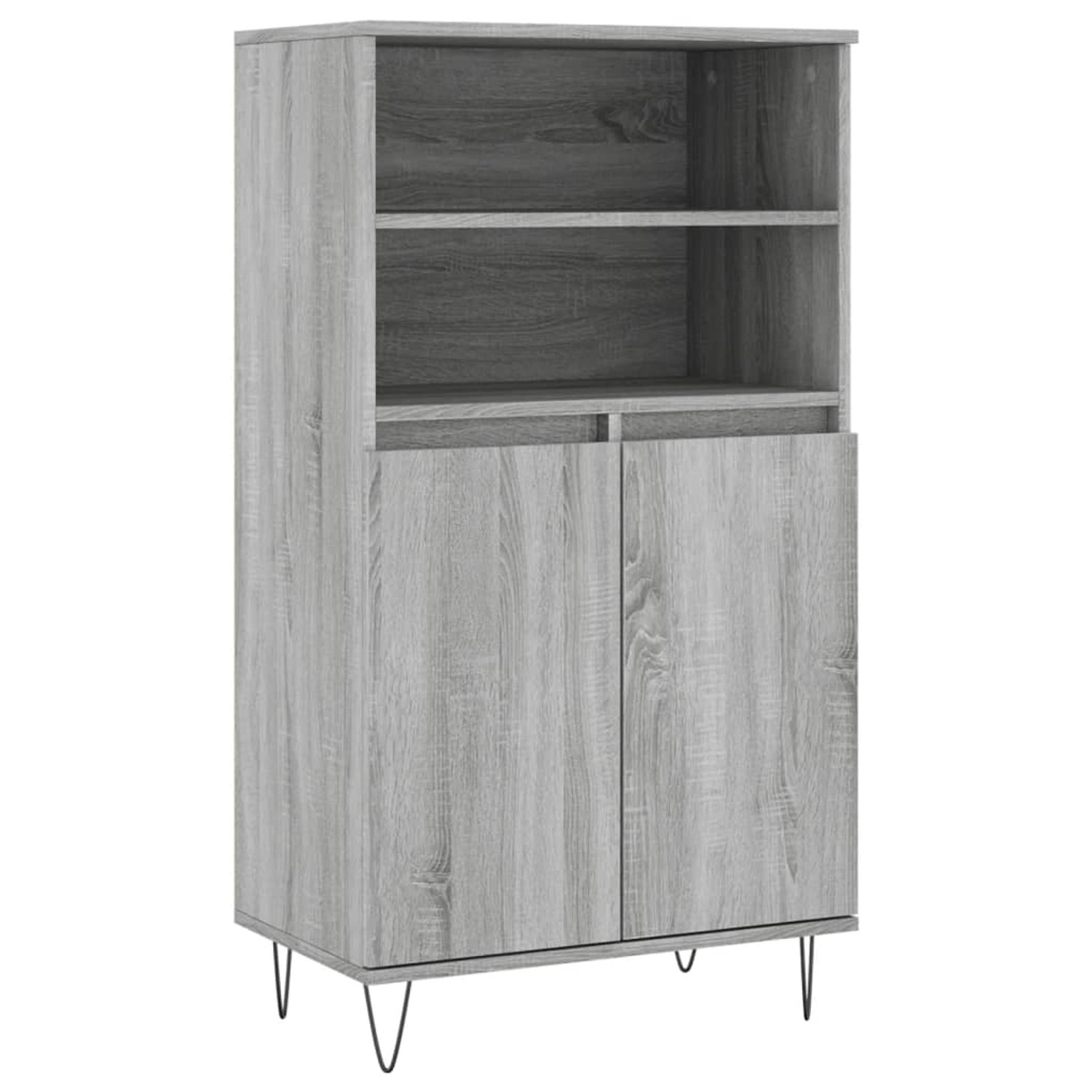 vidaXL Highboard Grau Sonoma 60x36x110 cm Holzwerkstoff 831490 günstig online kaufen