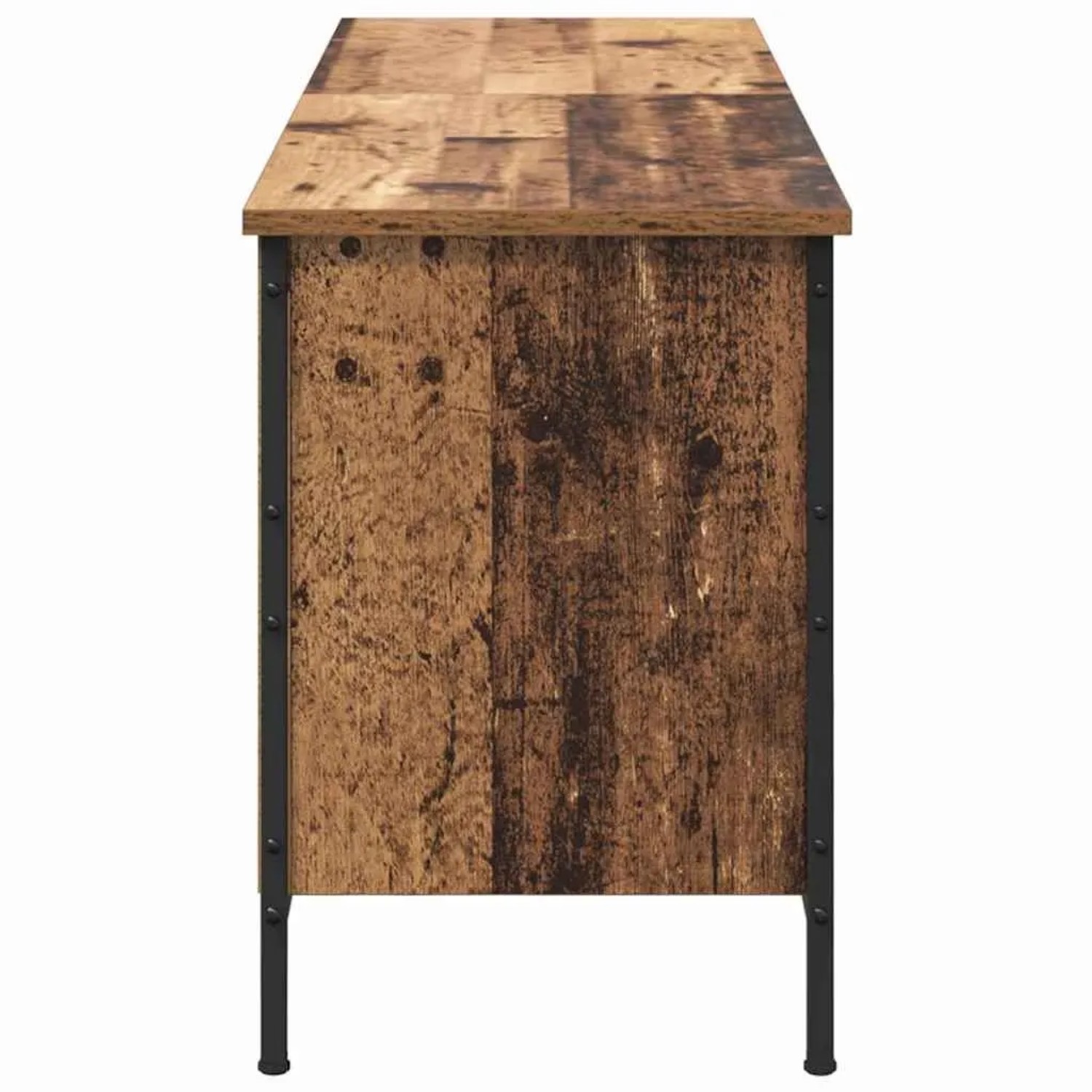 vidaXL Schuhschrank Altholz 131 x 35 x 50 cm Verbundholz und Eisen 881310_6