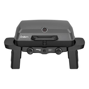 Enders Urban II Pro Caravan Gasgrill 30 mbar für Freizeitfahrzeuge, mit Aluguss-Gehäuse und Thermometer.
