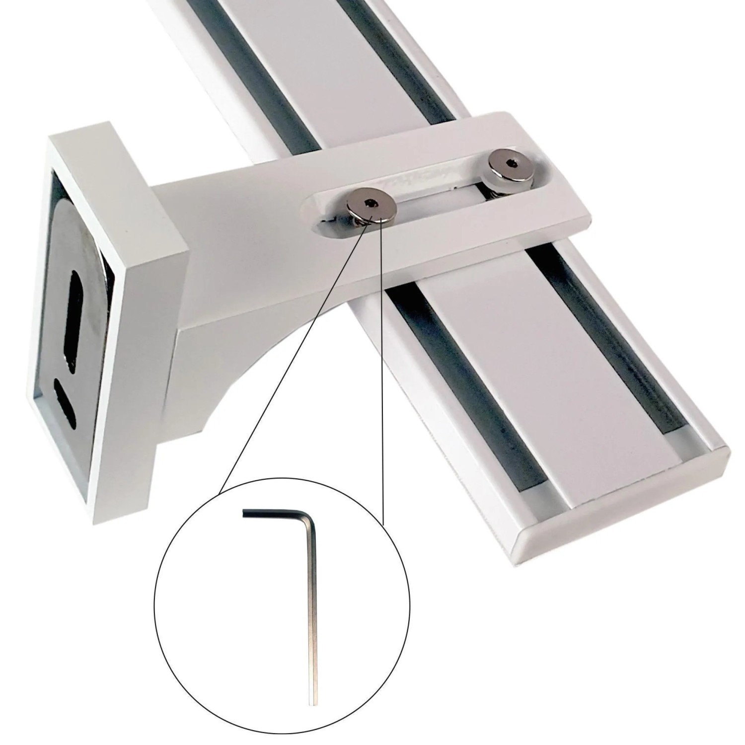 Bestlivings Gordijnrail tot 480 cm lengte, 1 tot 3 loops (300 cm / 1
