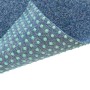 Blauer Primaflor Rasenteppich mit grünen Noppen für Balkon und Terrasse.