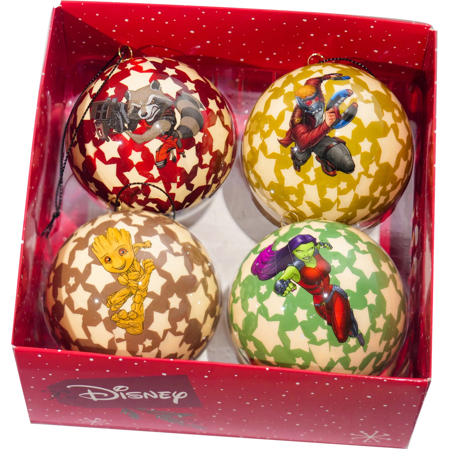 Marvel Weihnachtskugel-Set Guardians of the Galaxy 4 Stück