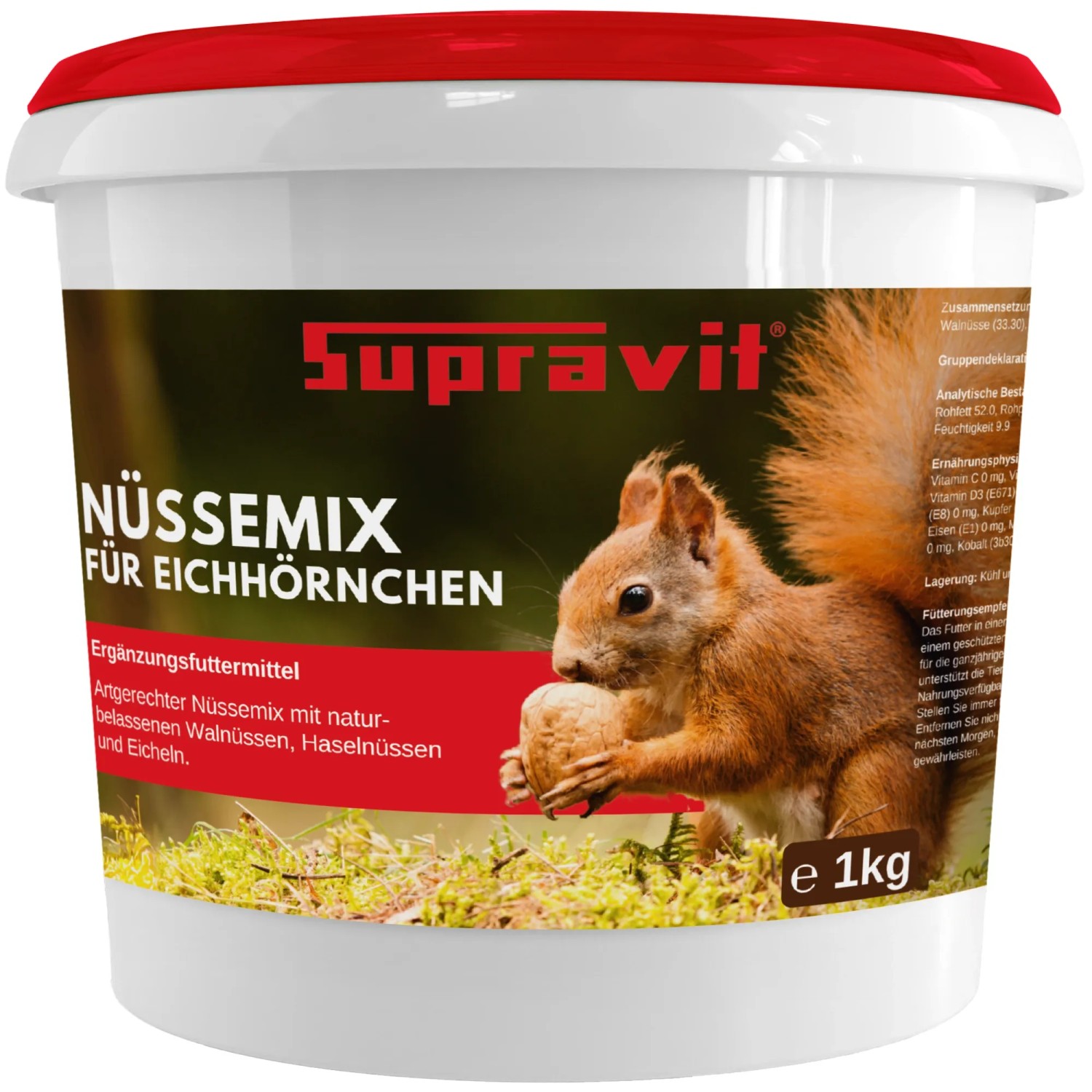 Supravit Frische Nüsse Mix für Eichhörnchen Ganzjahresfutter