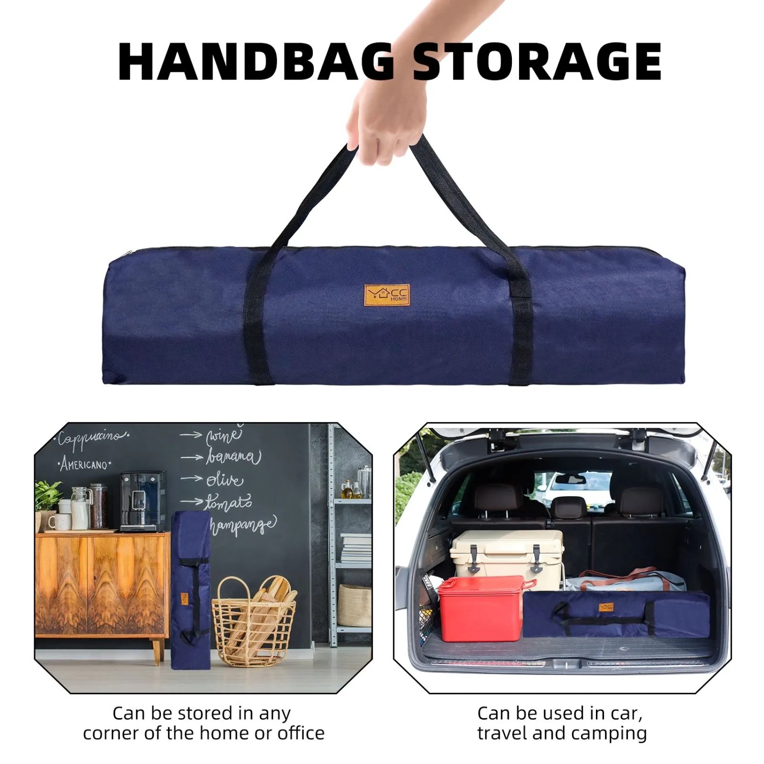 CCLIFE Campingstuhl Klappstuhl Outdoor Faltbar 100Kg Blau_5