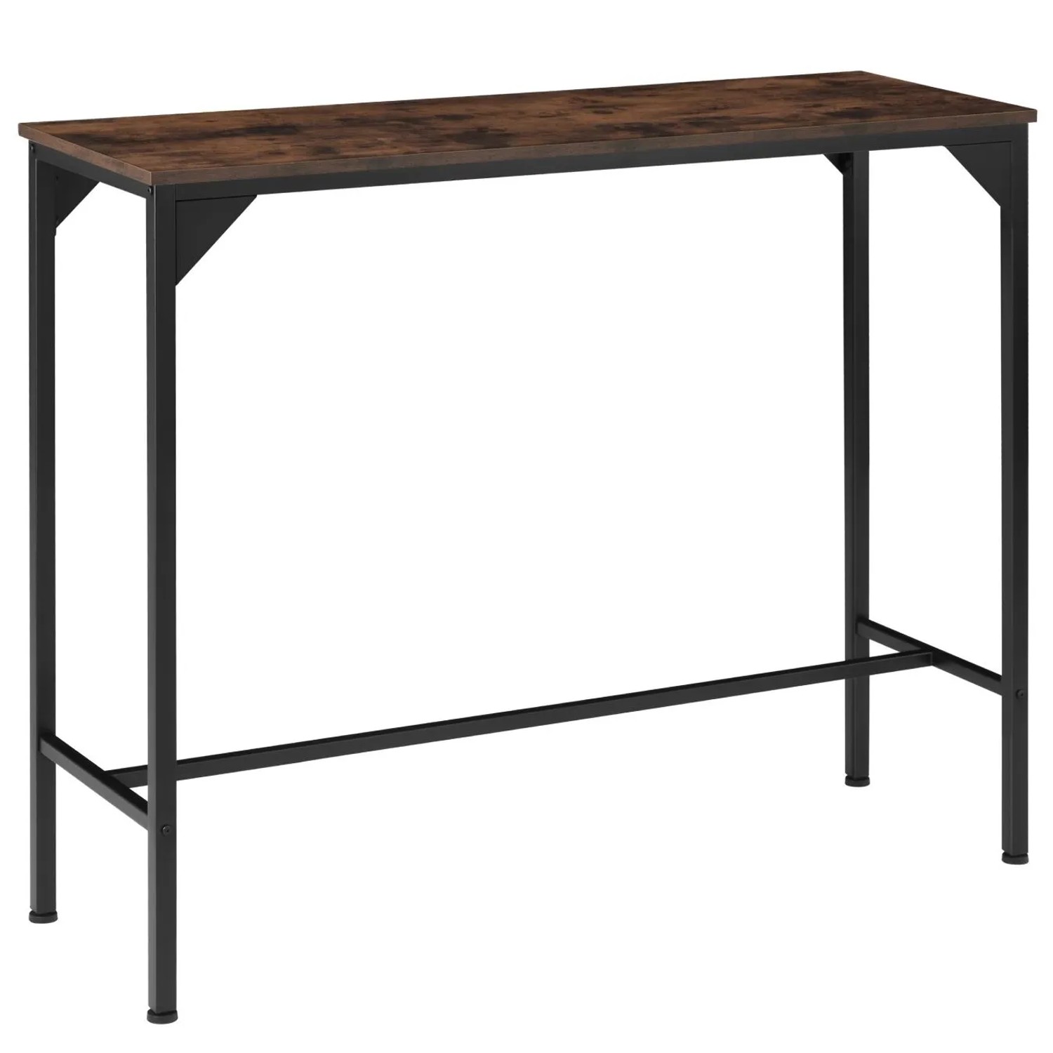 Tectake Bartisch Kerry Industrial Style Holz und Stahl  120 x 40 x 100 50 cm Industrial Holz Dunkel  Rustikal