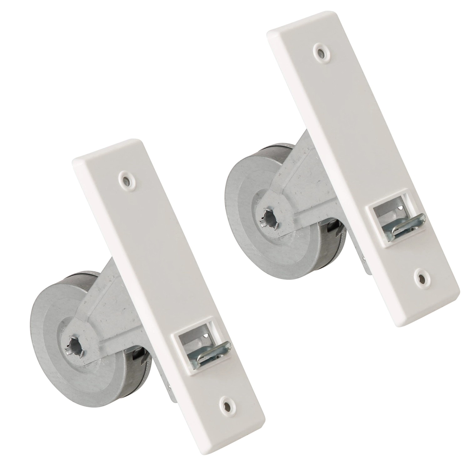 Rollwin 2x Rolladen Gurtwickler Unterputz 135mm Lochabstand Weiß Ohne Gurt Für 23mm Rolladengurt Geeignet Rollo Wickler ...