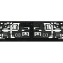 Schwarzes Kennzeichenhalter-Set, 2-teilig, für einfache Montage von Auto-Kennzeichen.