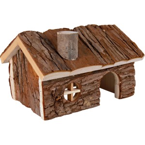 Trixie Natural Living Haus Hendrik aus Naturholz, 20x13x13 cm, für Kleintiere.