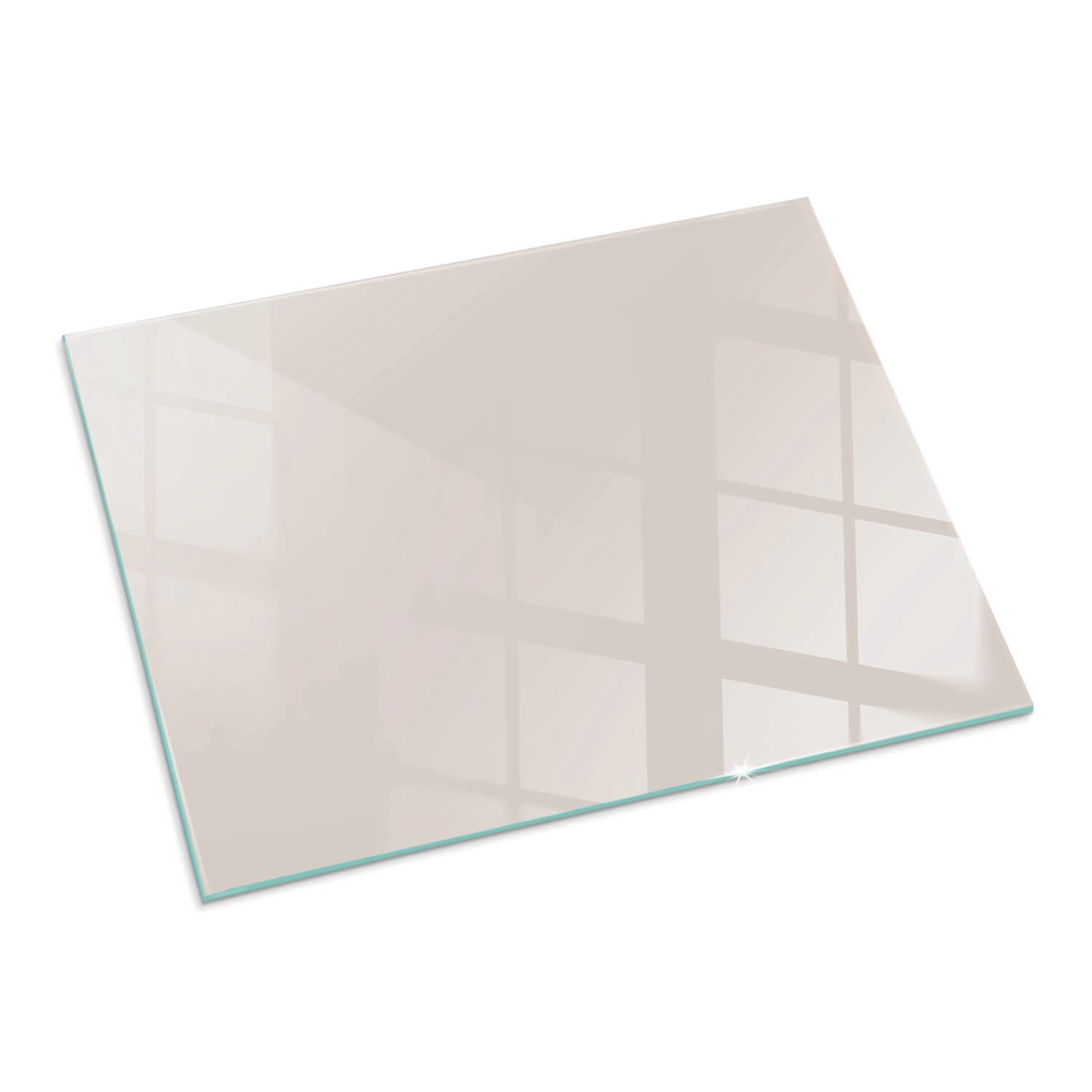 Tulup Glasplatte für Kamin Beige Glasbodenplatte für Kaminöfen Rechteck 80x günstig online kaufen