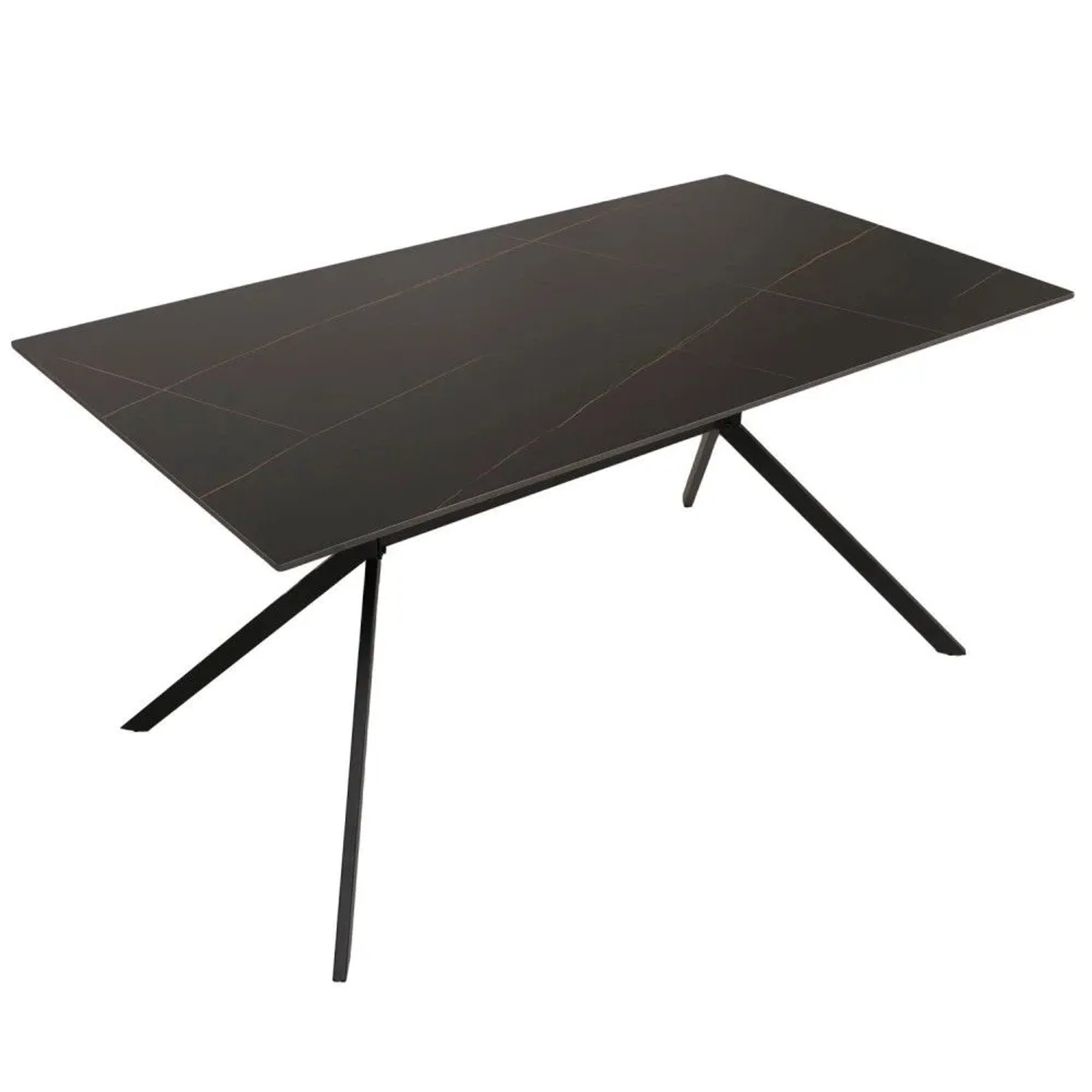MCW Esszimmertisch O58 Schwarz-Gold 160cm