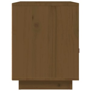 Nachttisch Honigbraun aus Kiefernholz, 40x34x45 cm, mit Schublade und Fach.