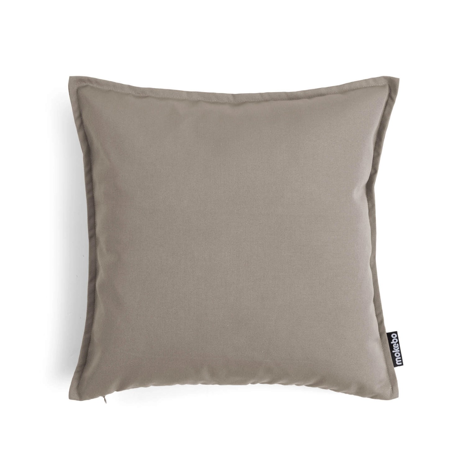 mokebo Outdoor Kissenbezug Die Auszeit 45x45cm Sofakissen Hülle in Taupe günstig online kaufen