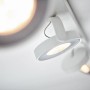 Weißer Philips myLiving LED-Spot Clockwork 4er mit Warmglow-Effekt.
