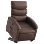 vidaXL Relaxsessel mit Aufstehhilfe Elektrisch Braun Kunstleder 3204056
