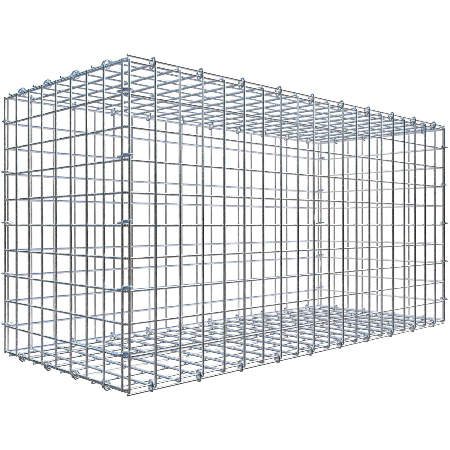 Gabiona C-Ring-Gabione 50 x 100 x 40 cm Maschenw 5 x 5 cm
