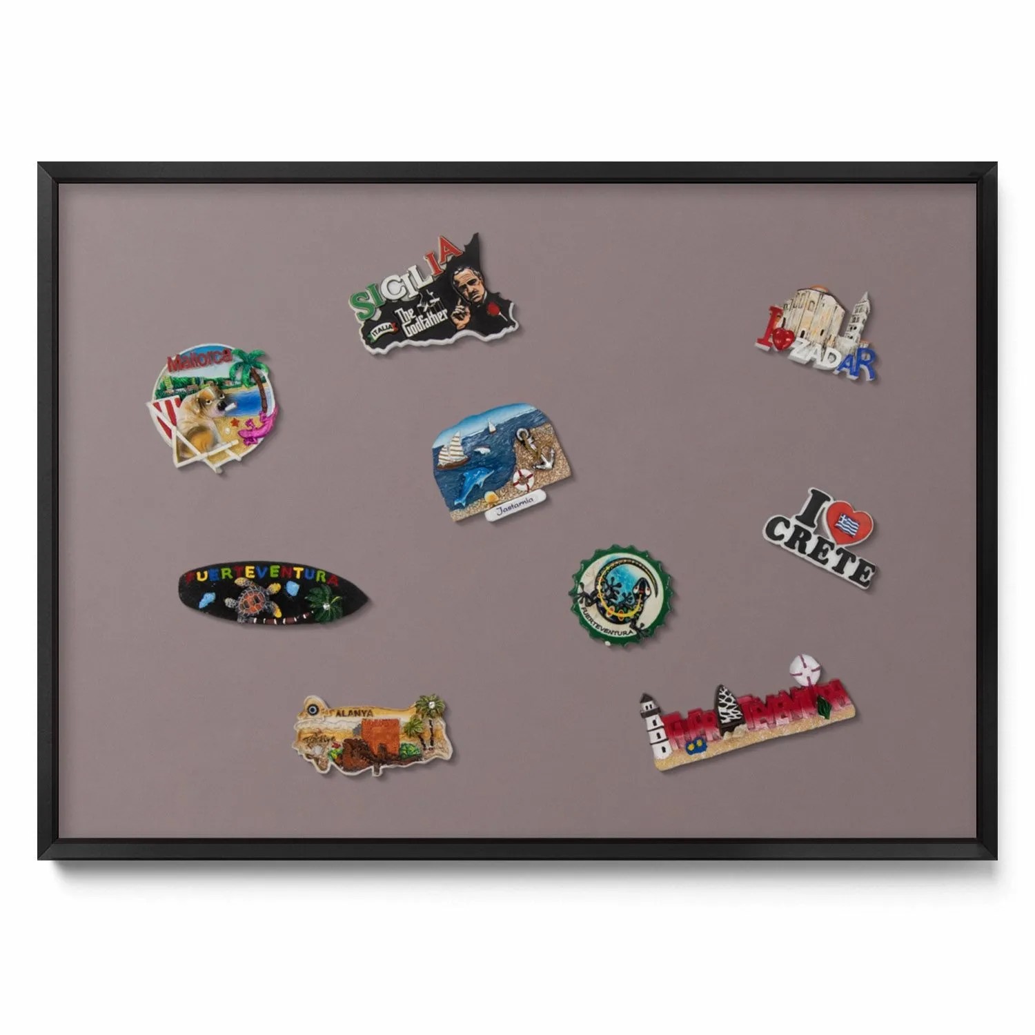 Tulup Magnettafel Magnetpinnwand Metall für Urlaubsmagnete Farbe Hellbraun günstig online kaufen