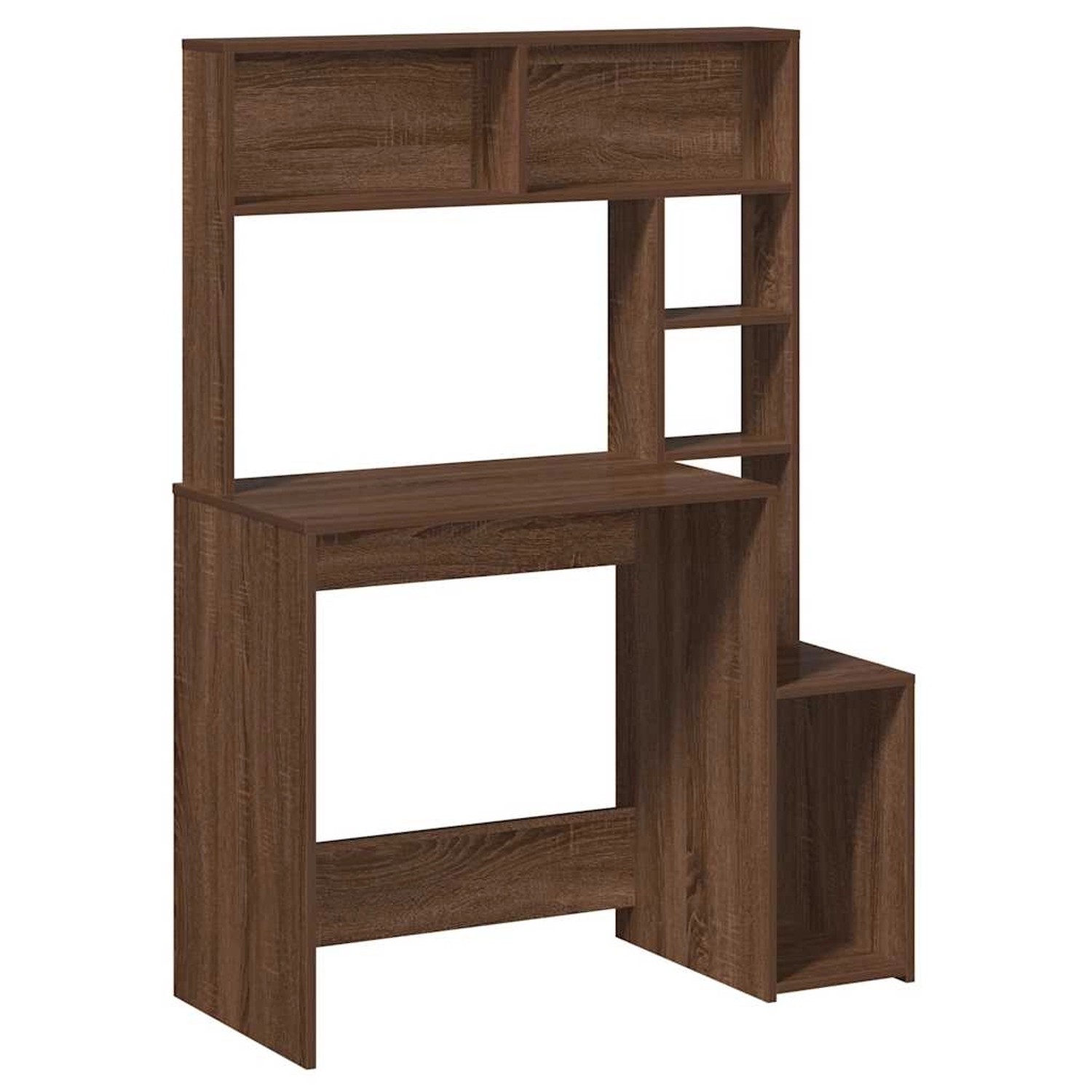 vidaXL Schreibtisch mit Regal Braun Eichen-Optik 100x45x140 cm 860442 günstig online kaufen