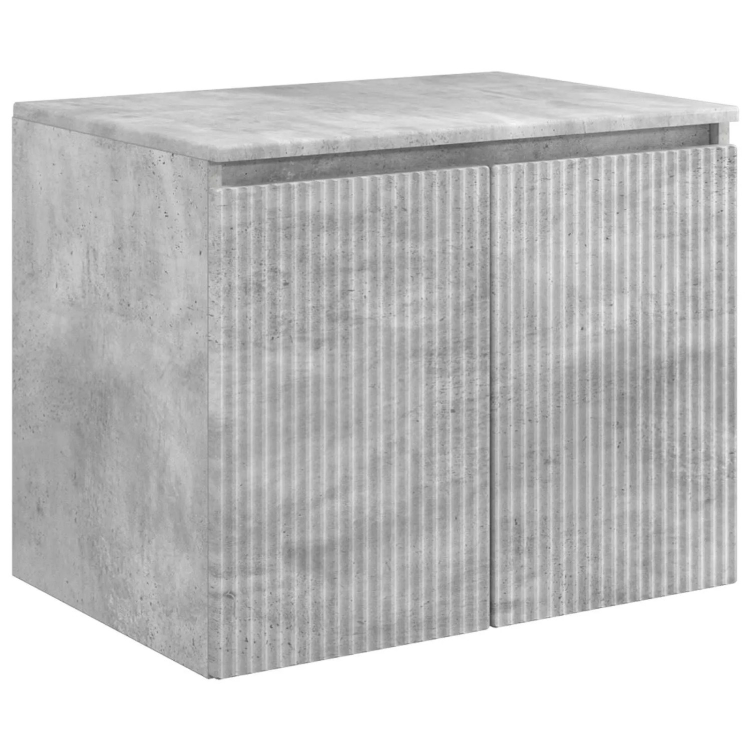 vidaXL Wandmontierter Badezimmerschrank Betongrau 62,5 x 44,5 x 50 cm 890475