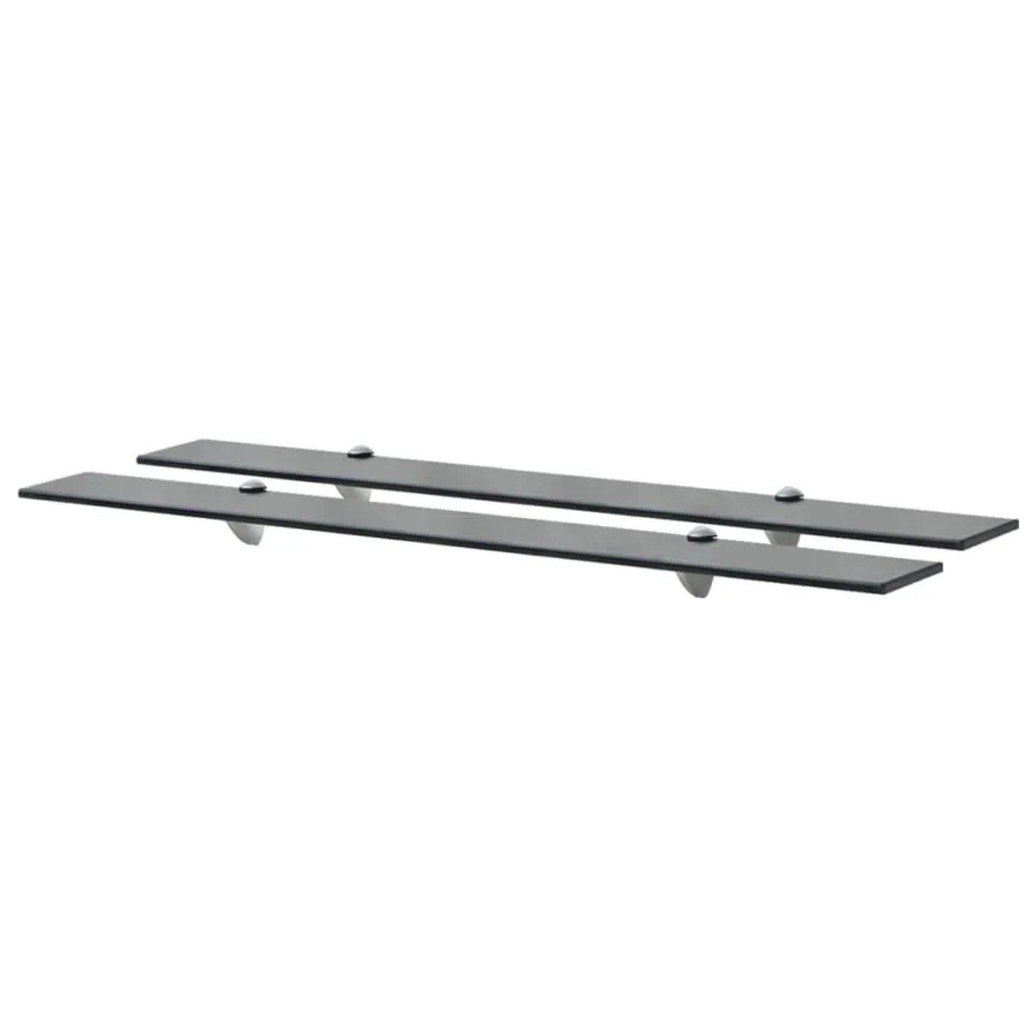 vidaXL Schweberegale 2 Stk Glas 90x20 cm 8 mm 3051532