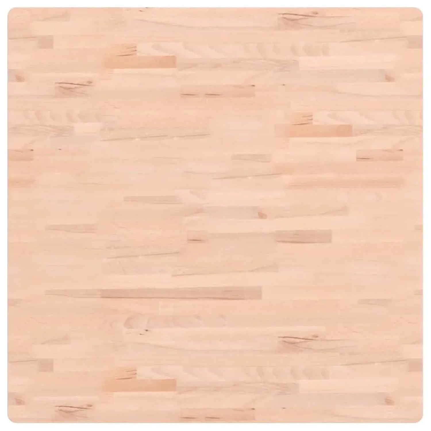 vidaXL Tischplatte 90x90x2,5 cm Quadratisch Massivholz Buche 355959