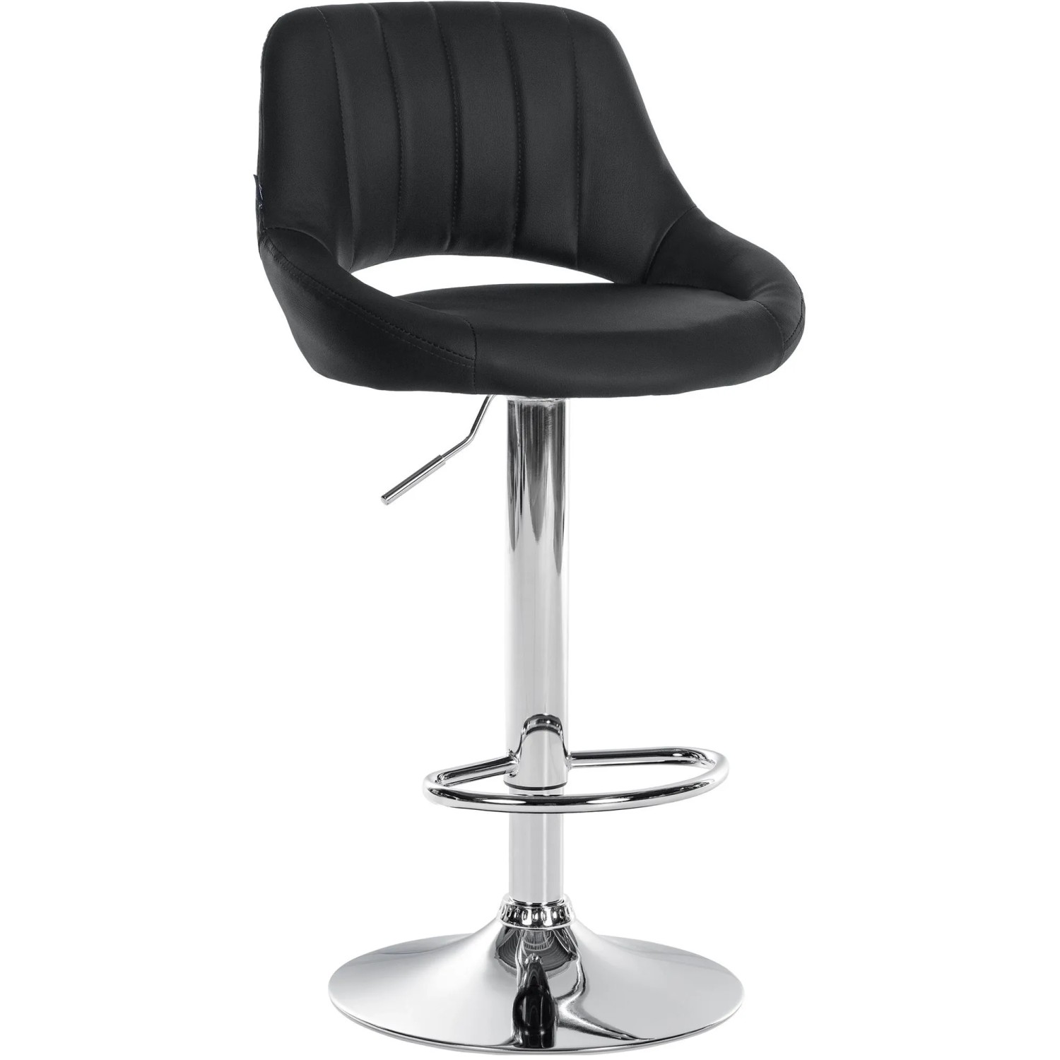 CLP Barhocker Milet Kunstleder Schwarz/Chrom