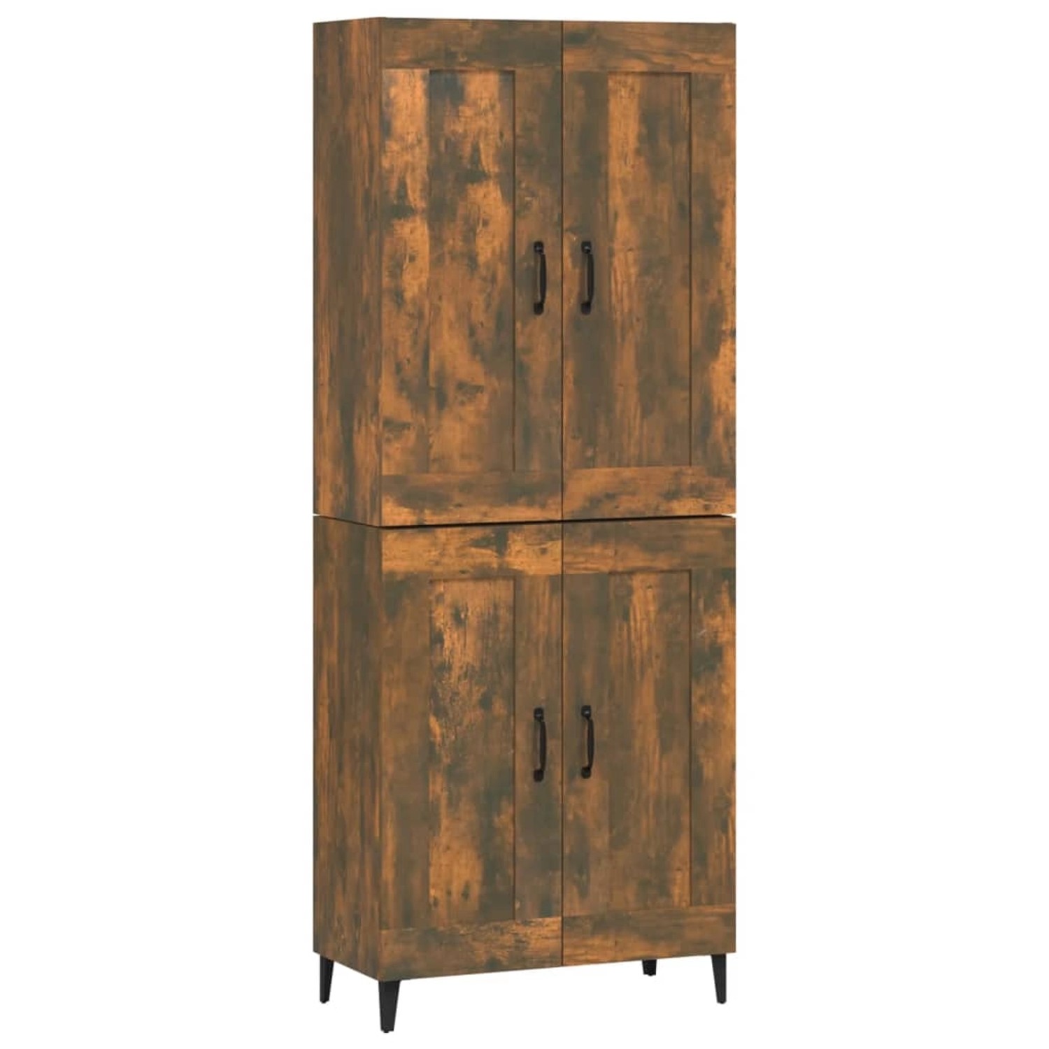 vidaXL Highboard Räuchereiche 69,5x34x180 cm Holzwerkstoff 3115001 günstig online kaufen