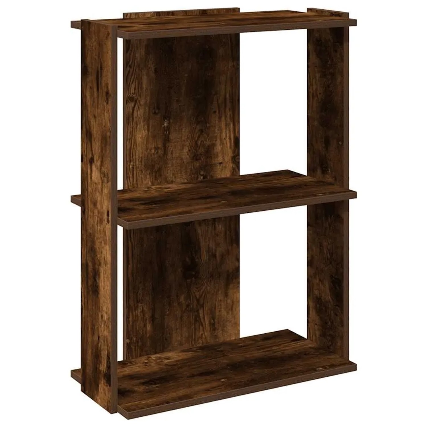 vidaXL Bücherregal 3 Böden Räuchereiche 60x30x80 cm Holzwerkstoff 860260 günstig online kaufen