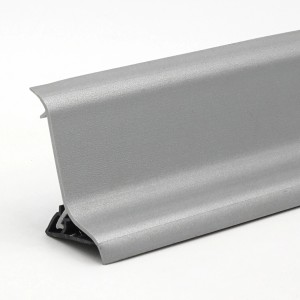 Döllken Wandabschlussleiste Classic, 63,5 cm, silbergrau, für Arbeitsplatten und Küchen.