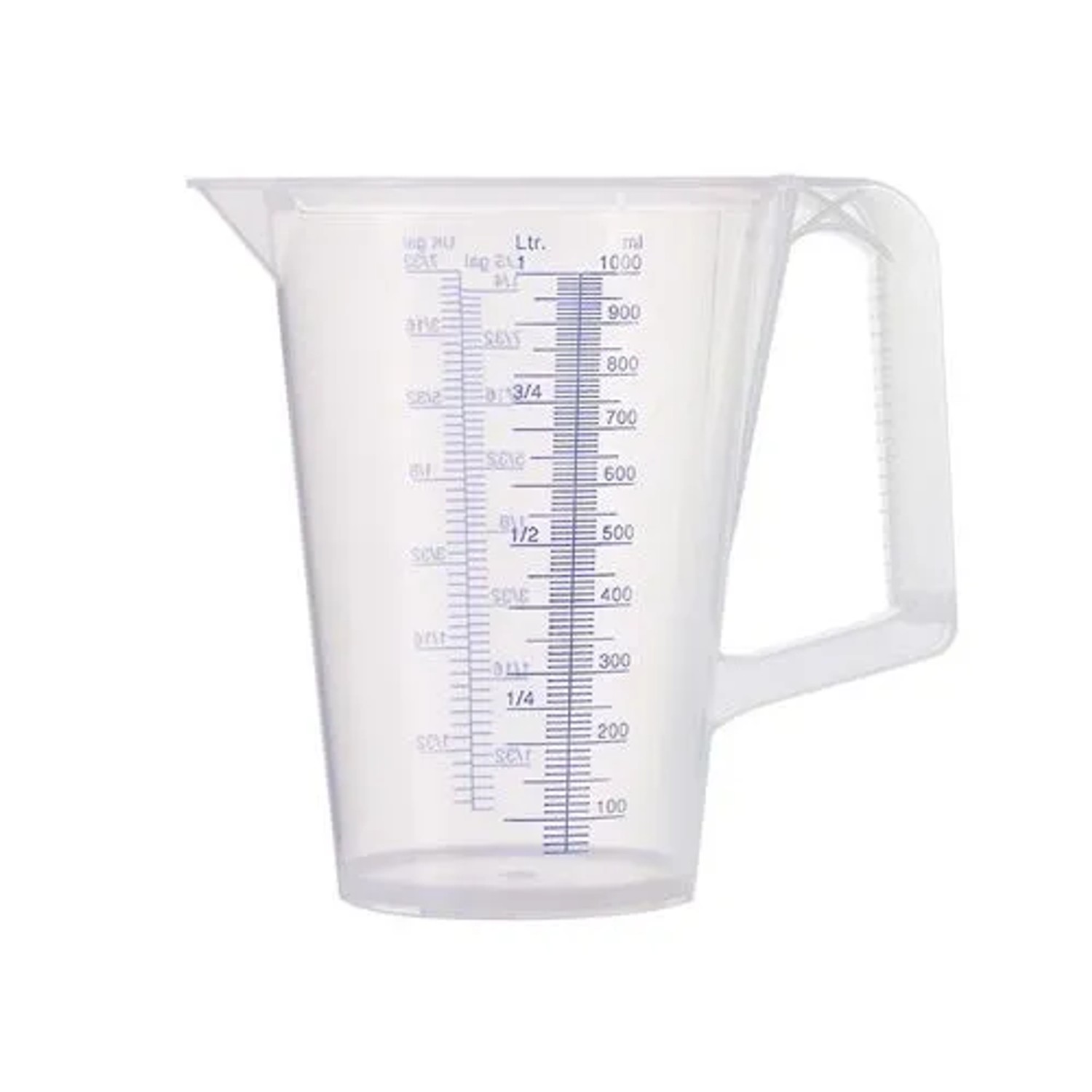 PRESSOL Messbecher 1L Blau Bedruckte Skala PP 7082