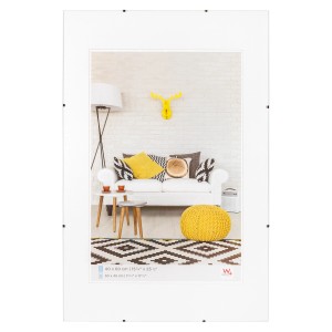 Rahmenloser Bildhalter 60x80 cm mit Antireflexglas von walther design.