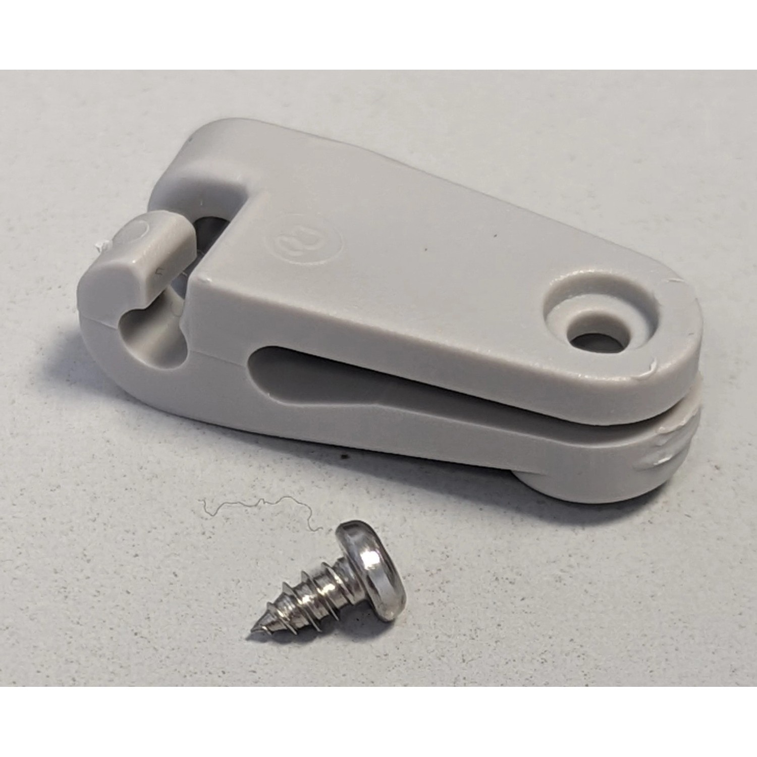 Peddy Shield Laufhaken, 20 Stk., hellgrau, für Sonnensegel-Edelstahlseile bis 2 mm Durchmesser.