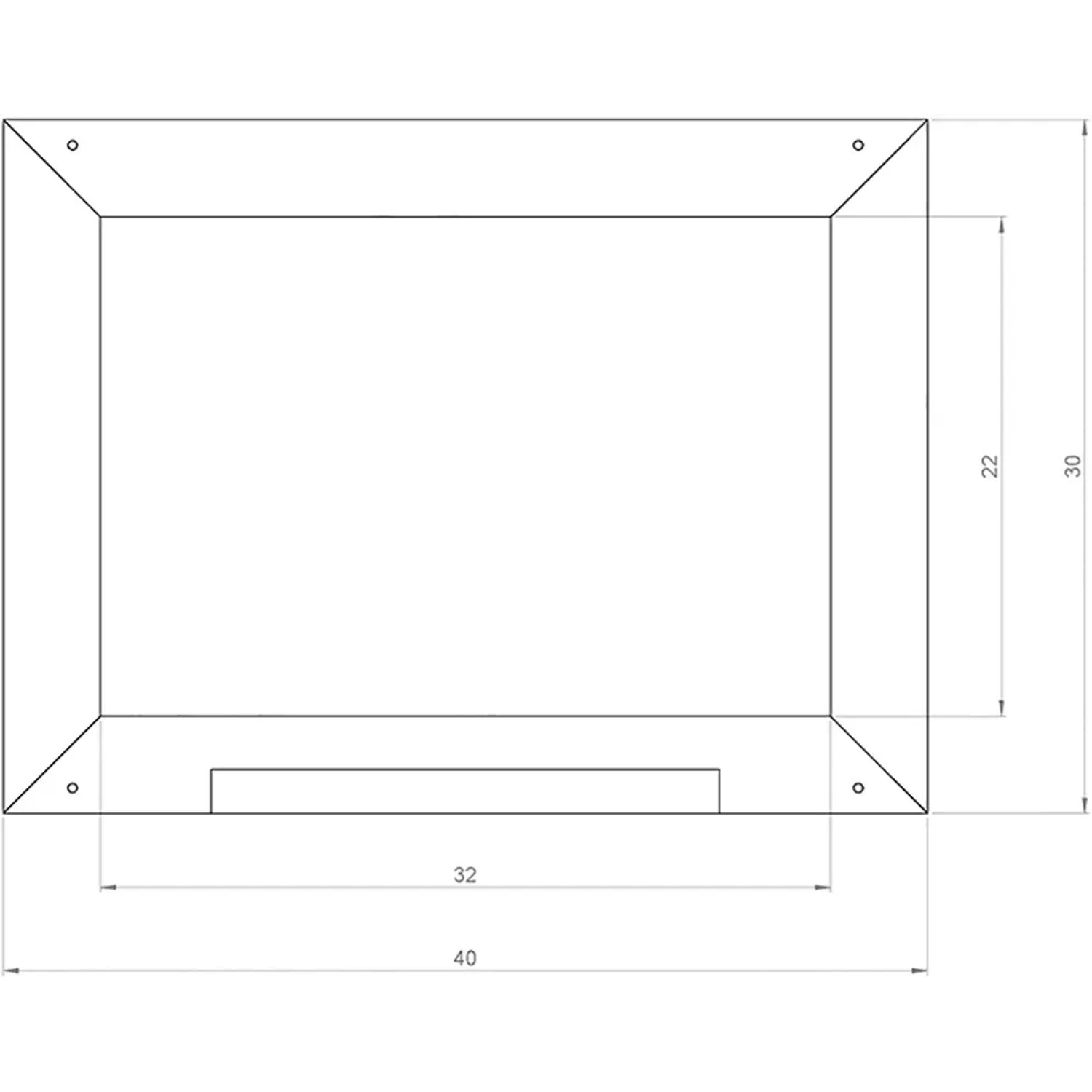 Axi Kreidetafel für Spielhaus, grau, 40x30 cm, zur kreativen Gestaltung im Kinderzimmer.