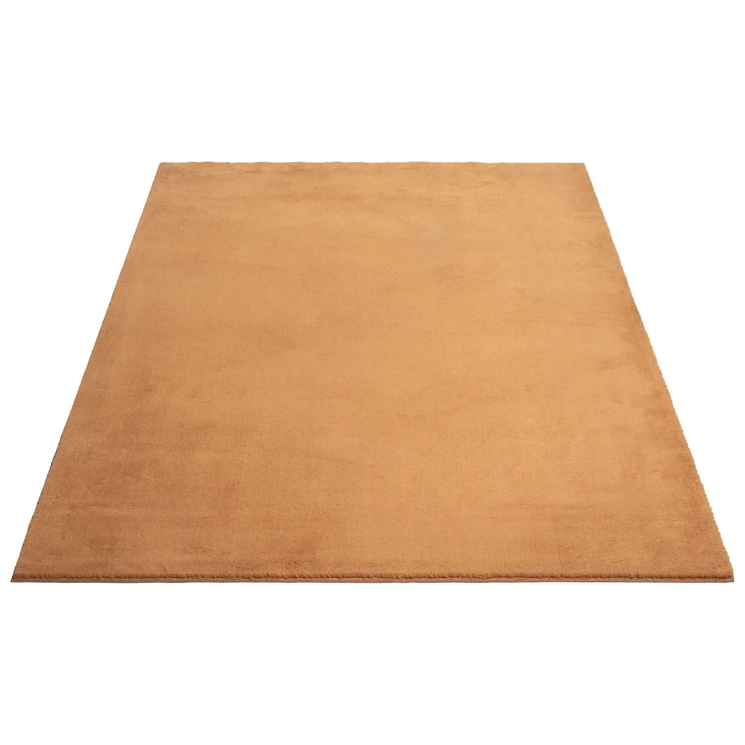 Floornovo Hochflor Teppich Orange Einfarbig 200 x 140 cm günstig online kaufen