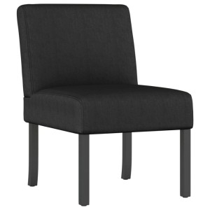 Schwarzer Polsterstuhl vidaXL aus Stoff, ideal als Loungesessel für Wohnzimmer oder Gästezimmer.