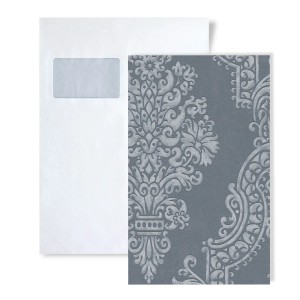 Musterstück der Ornament Tapete S-397657-GU, DIN A4 Bogen.