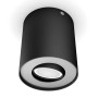Schwarzer Philips Hue Pillar LED-Aufbauspot zur Erweiterung des Hue Systems.