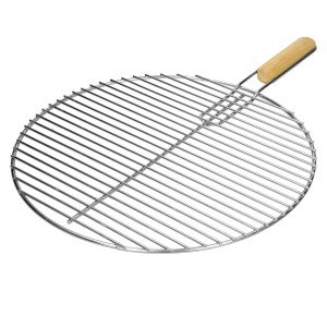 Runder ECD Germany Grillrost aus Edelstahl, 44,5 cm, mit Griff. Grillzubehör für perfekte Grillergebnisse.