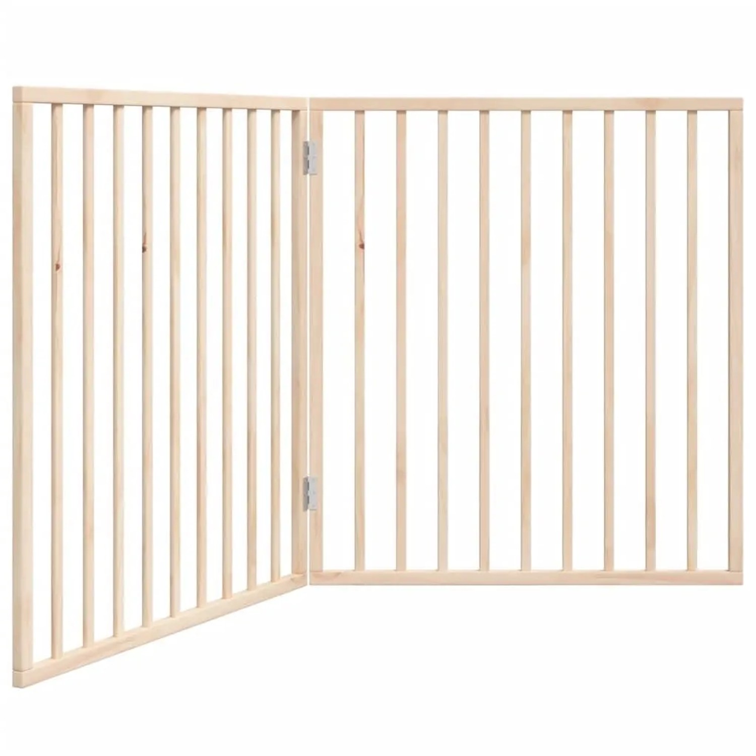 vidaXL Hundegitter Faltbar 2 Paneele 160 cm Pappelholz 352178
