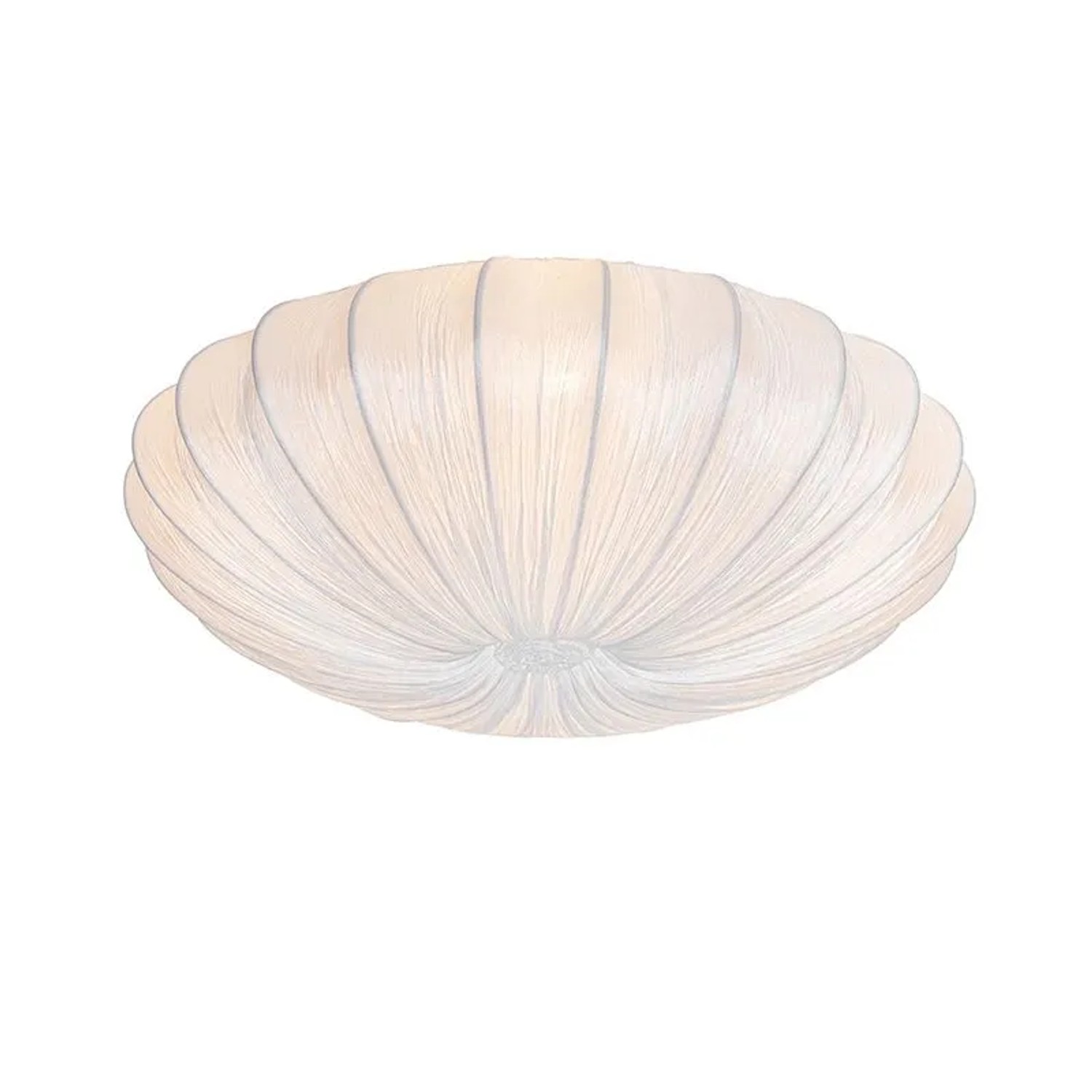 QAZQA Japandi Deckenleuchte Weiß Seide 60cm 5-flammig Plu