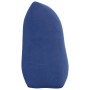 Ergonomisches Rückenkissen in Polizeiblau aus Samt mit praktischer Seitentasche für Komfort und Stil.