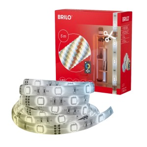 Brilo LED-Strip mit Fernbedienung 18 W Weiß 5 m
